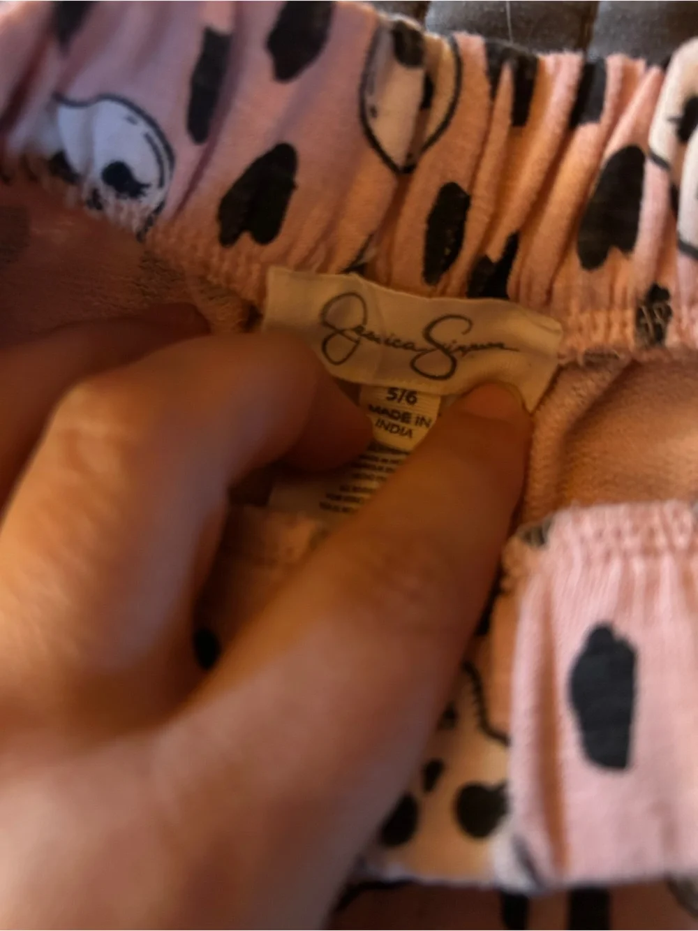 Jessica Simpson Pink and Black Skull Print Set